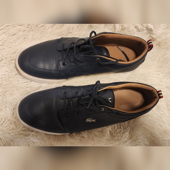 Lacoste Men’s Bayliss 119 sneakers Navy white used - Picture 4 of 5